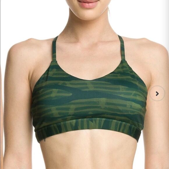 𝅺nwot IAB MFG Namaste zebra love forest bra sz med - Picture 1 of 5